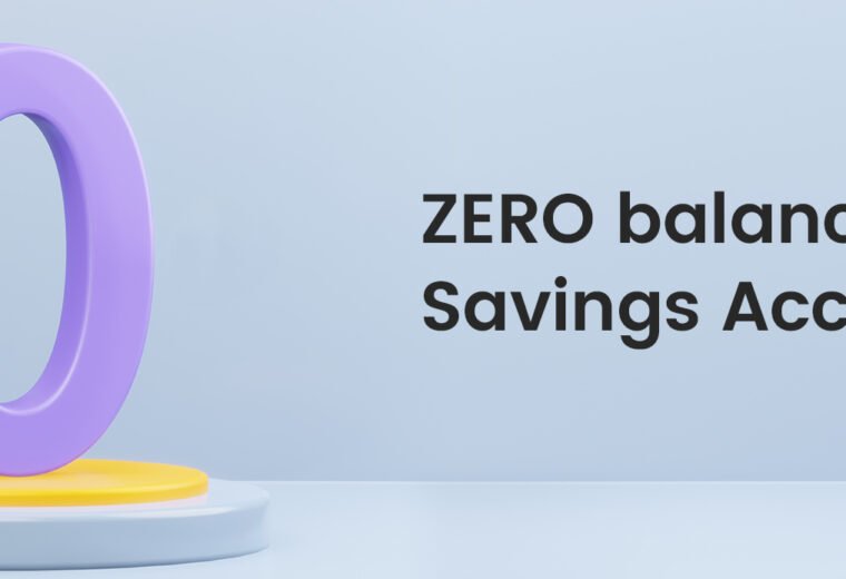 zero balance savings account